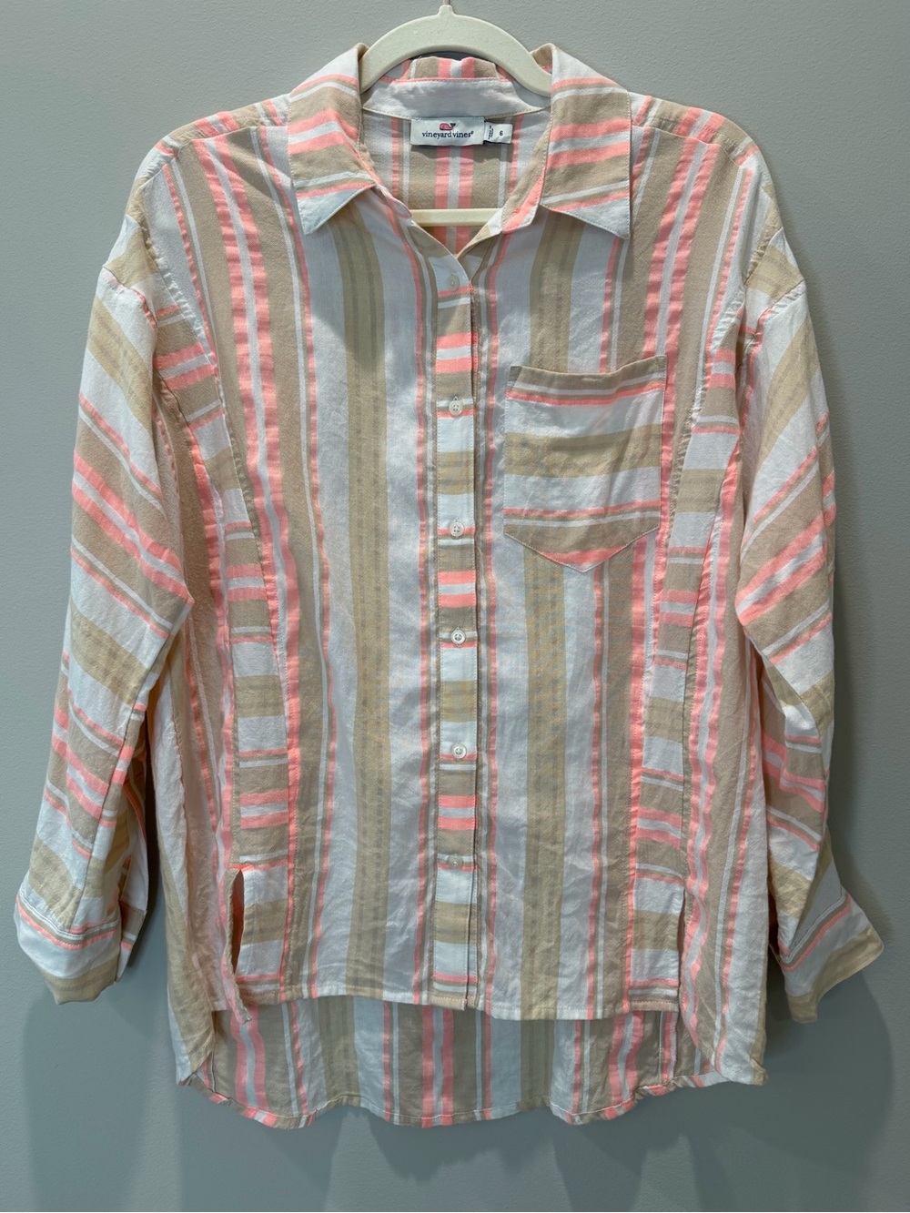 Vineyard Vines Women’s Striped Button-Down Shirt Size 6